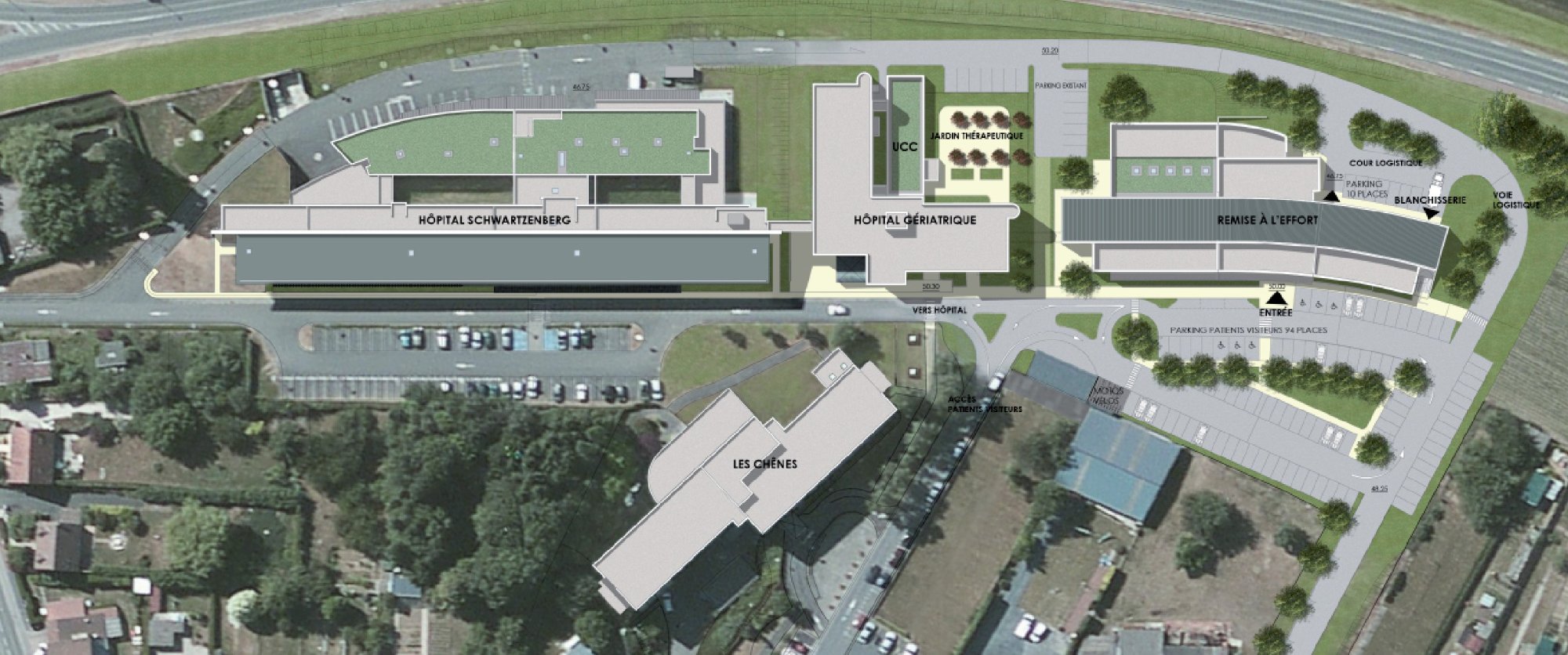 CH Le Quesnoy - Plan masse